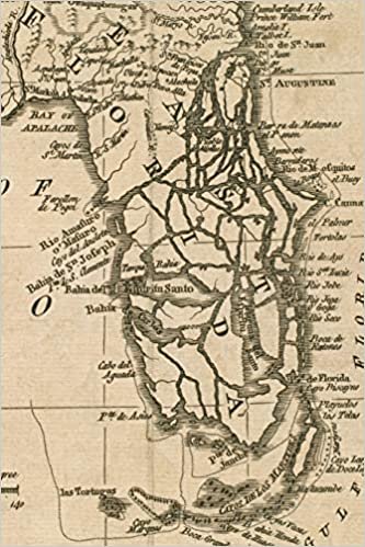 1763 Map of Florida - A Poetose Notebook / Journal / Diary (50 pages/25 sheets) (Poetose Notebooks)