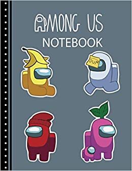 Among Us Notebook: Wide Ruled Paper - journal for writing Lined Notebook - perfect Large Size, 8.5x11 inches - 120 Pages, Subject Notes a daily To Do List College Students,