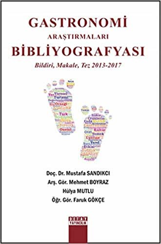 Gastronomi Araştırmaları Bibliyografyası: Bildiri, Makale, Tez 2013 - 2017
