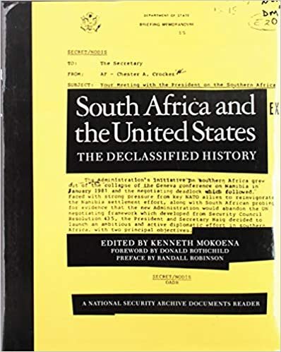 South Africa and the United States (National Security Archive Documents Readers)