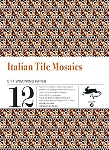 Italian Tile Mosaics: Gift & Creative Paper Book Vol. 33 (Multilingual Edition) (Gift Wrapping Paper) indir