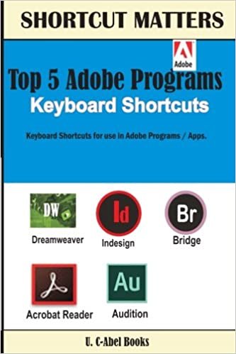 Top 5 Adobe Programs Keyboard Shortcuts.: Volume 30 (Shortcut Matters)