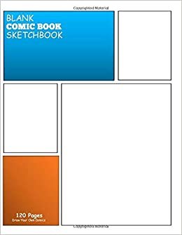 BLANK COMIC BOOK SKTECHBOOK DRAW YOUR OWN COMICS: Draw and Create Your Own Comic Book: 8.5 x 11 with 120 Pages Journal Notebook comic panel for artists of all levels (Blank Comic Books) indir