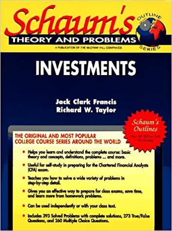 Schaum's Outline of Theory and Problems of Investments (Schaum's Outline Series) indir