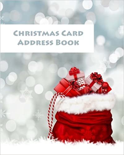 Christmas Card Address Book: Organise and remember your christmas cards | Christmas notebook | Address book | Large pages:10" x 8"