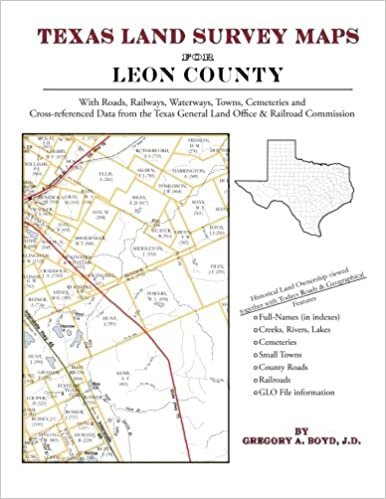 Texas Land Survey Maps for Leon County indir