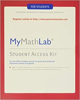 Mylab Math -- Standalone Access Card indir