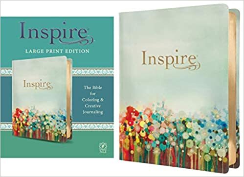 Inspire Bible Large Print NLT (Leatherlike, Multicolor): The Bible for Coloring & Creative Journaling