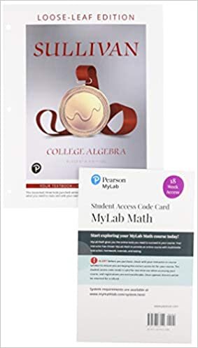 College Algebra + Pearson Etext 18 Week Access Card