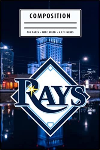 Composition : Tampa Bay Rays Notebook- To My Baseball Son , To My Baseball Dad - Baseball Notebook #28