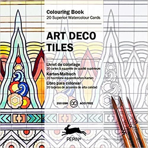 Art Deco Tiles: Colouring Card Book (Multilingual Edition): Colouring Book (Colouring Cards)