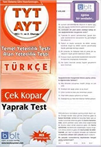 Bulut TYT AYT Türkçe Yaprak Test 1. ve 2. Oturum Yeni