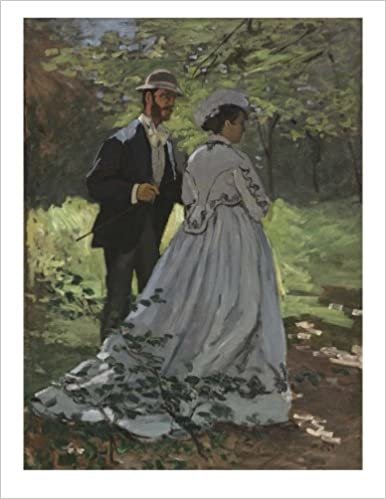 Claude Monet "Bazille and Camille": Decorative Notebook + Journal (8.5" x 11")