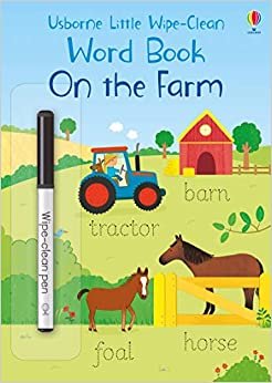 Usborne - Wipe-Clean Word Book On the Farm indir