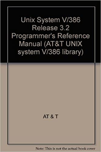 Unix System V/386 Release 3.2 Programmer's Reference Manual