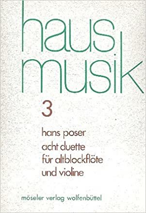 8 Duette: Alt-Blockflöte (Flöte) und Violine. Stimmensatz. (Hausmusik) indir