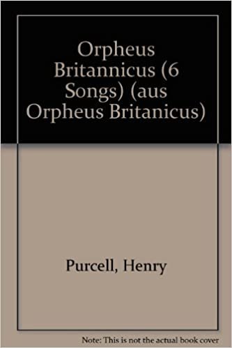 Orpheus Britannicus: 6 Songs. mittlere Singstimme und Klavier. indir