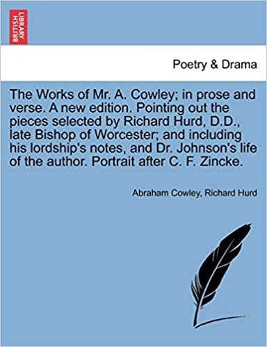 Cowley, A: Works of Mr. A. Cowley; in prose and verse. A new