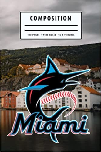 Day Planner Composition Notebook : Miami Marlins Notebook | Christmas, Thankgiving Gift Ideas | Baseball Notebook #23