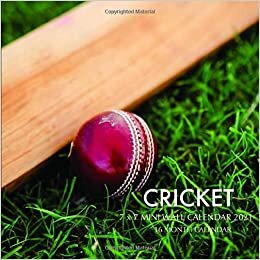 Cricket 7 x 7 Mini Wall Calendar 2021: 16 Month Calendar
