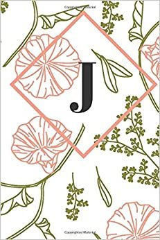 J: Monogram Initial "J" Notebook for Women and Girls.