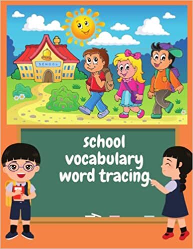 school vocabulary word tracing: School Zone - Tracing Trails Workbook - Ages 3 to 7, Preschool, Pre-Writing, Intro to Shapes, Alphabet, Numbers, and More