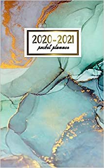 2020-2021 Pocket Planner: 2 Year Pocket Monthly Organizer & Calendar | Cute Two-Year (24 months) Agenda With Phone Book, Password Log and Notebook | Funky Marble Pattern