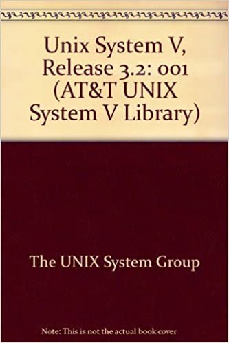 Unix System V Release 3.2: Programmer's Guide (AT&T UNIX System V Library): 001