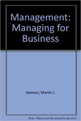 Management: Managing for Results: Managing for Business
