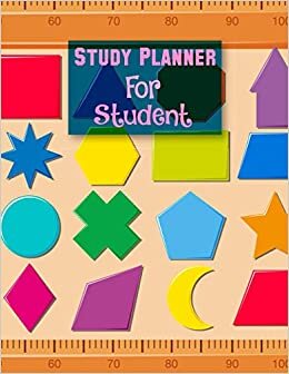 Study Planner For Student: Colorful Background Cover student Study planner, A Tool for Time Management, Study Hours Topics to study Subjects to study Time Table for students indir