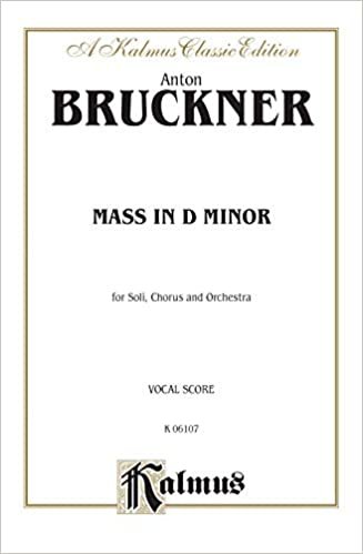 Mass in D Minor: Satb with Satb Soli (Latin Language Edition) (Kalmus Edition)