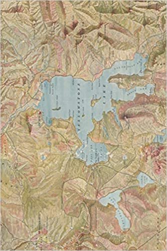 1898 Map of Yellowstone National Park - A Poetose Notebook / Journal / Diary (50 pages/25 sheets) (Poetose Notebooks) indir