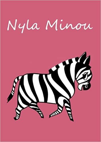 Malbuch / Notizbuch / Tagebuch - Nyla Minou: DIN A4 - blanko - Zebra