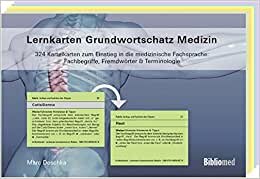 Lernkarten Grundwortschatz Medizin - 324 Karteikarten zum Einstieg in die medizinische Fachsprache: Fachbegriffe, Fremdwörter & Terminologie indir