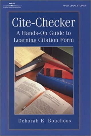 Cite Checker: A Hands-On Guide to Learning Citation Form (The West Legal Studies Series) indir