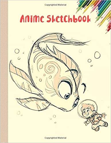 Anime Sketchbook: 100 Blank Pages, 8.5 x 11, Sketch Pad for Drawing Anime Manga Comics indir