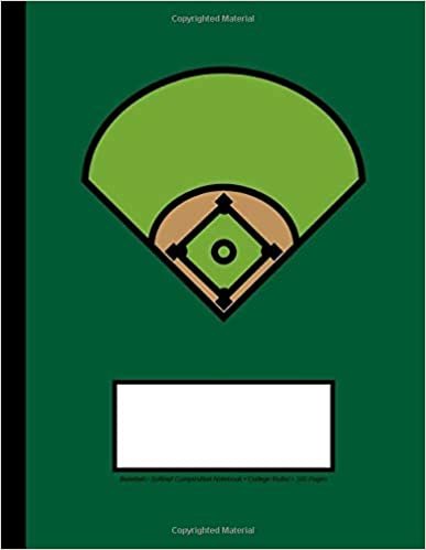 Baseball/Softball Composition Notebook: College Ruled, 100 Pages, One Subject Daily Journal Notebook, (Large, 8.5 x 11 in.)