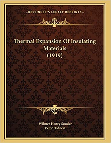 Thermal Expansion Of Insulating Materials (1919) indir