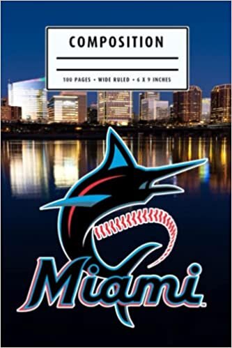 Composition : Miami Marlins Notebook- To My Baseball Son , To My Baseball Dad - Baseball Notebook #28