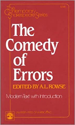 The Comedy of Errors: Modern Text (The Contemporary Shakespeare Series)