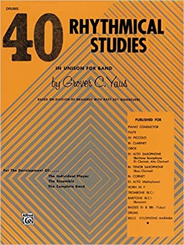 40 Rhythmical Studies: Drums