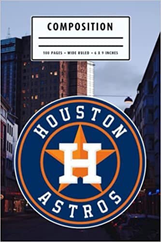 Composition : Houston Astros Notebook- To My Baseball Son , To My Baseball Dad - Baseball Notebook #16