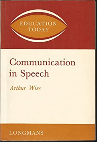 Communication in Speech (Education Today S.) indir