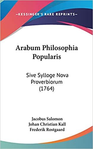 Arabum Philosophia Popularis: Sive Sylloge Nova Proverbiorum (1764)