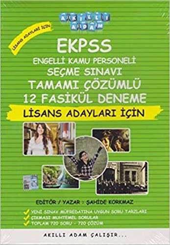 Akıllı Adam EKPSS Tamamı Çözümlü 12 Fasikül Deneme-Lisans Adayları İçin