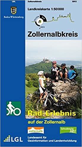 Zollernalbkreis: Rad-Erlebnis auf der Zollernalb (Landkreiskarte)