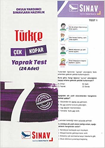 Sınav 7. Sınıf Türkçe Çek Kopar Yaprak Testler