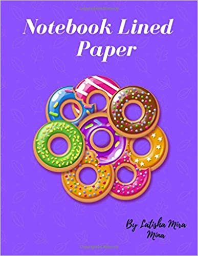 Notebook Lined Paper: Cute Donut Notebook With Lines And Space For Drawing