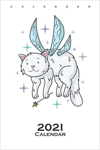 Fairy Cat with Wings and Fairy Eand Calendar 2021: Annual Calendar for Fans of flying mythical Creatures