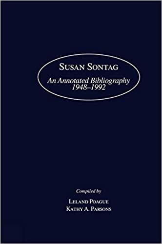 Susan Sontag: An Annotated Bibliography 1948-1992 (Modern Critics and Critical Studies) indir